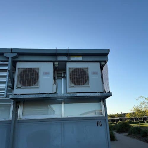 Outdoor air conditioning condenser unit installed by BES Air